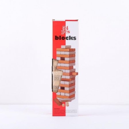 لعبة "جينغا" (Jenga) مع حجار نرد