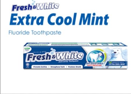 معجون أسنان "Fresh & White Extra Cool Mint" بحجم 160 جرام