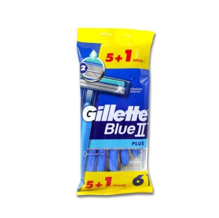 شفرات حلاقة Gillette Blue 2 Plus للرجال (6 قطع )