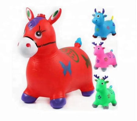 حصان جلد نفخ مع جهاز صوت موسيقى