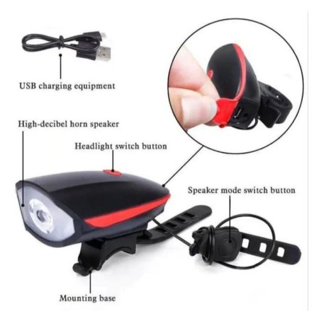 كشاف مع صوت للدراجات