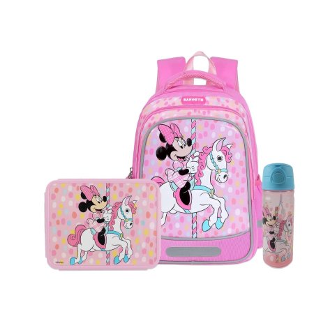 شنط مدرسية باركوث 3 قطع 14 انش ميني ماوس