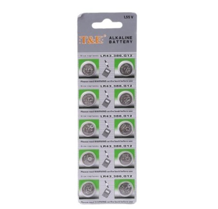 G12 بطارية LR43 بجهد 1.5 فولت