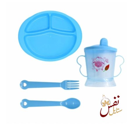 طقم اطفال صحن وكاسة 4 قطع
