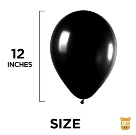 بلالين اسود سادة 12 انش 280 جرام