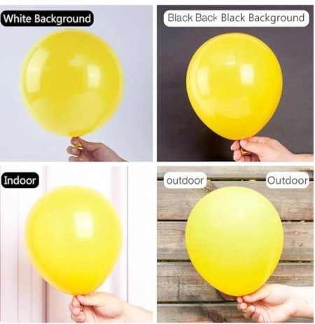 بلالين اصفر سادة 12 انش 280 جرام