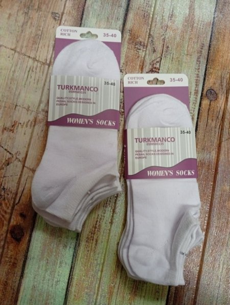 جراب ساق قصير نمره 35-40 ابيض