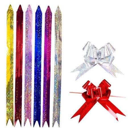 (10 قطع) شبر سحب لتنسيق الهدايا طول 45 سم