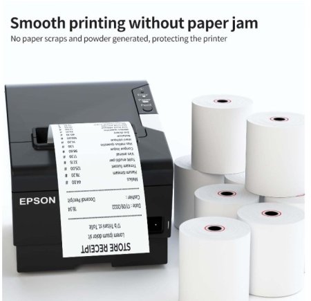 رول ماكنة كاش حراري عرض 8 سم طول 80 متر