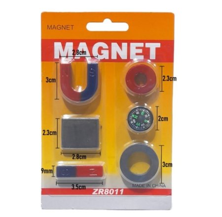 طقم مغناطيس تعليمي 6 قطع